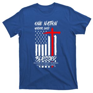 Patriotic Christian Blessed One Nation Under God Gift T-Shirt