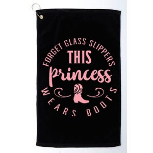 Princess Cowboy Boots Western Cowgirl Platinum Collection Golf Towel