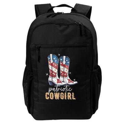 Patriotic Cowgirl Boots American Flag July 4th Of July Rodeo Backpack