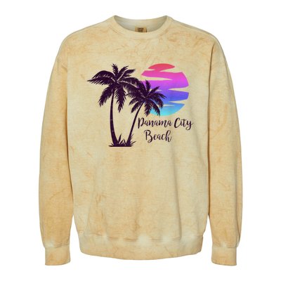 PANAMA CITY BEACH Florida Spring Break Vacation Honeymoon Colorblast Crewneck Sweatshirt