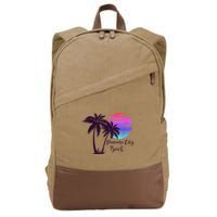 PANAMA CITY BEACH Florida Spring Break Vacation Honeymoon Cotton Canvas Backpack