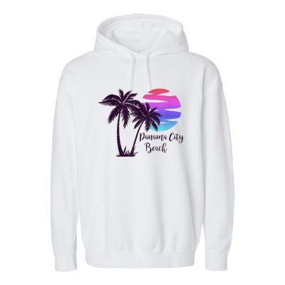 PANAMA CITY BEACH Florida Spring Break Vacation Honeymoon Garment-Dyed Fleece Hoodie