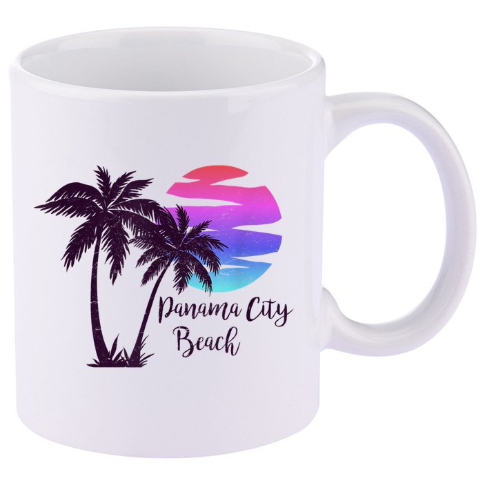 PANAMA CITY BEACH Florida Spring Break Vacation Honeymoon 11oz C Handle Ceramic Mug