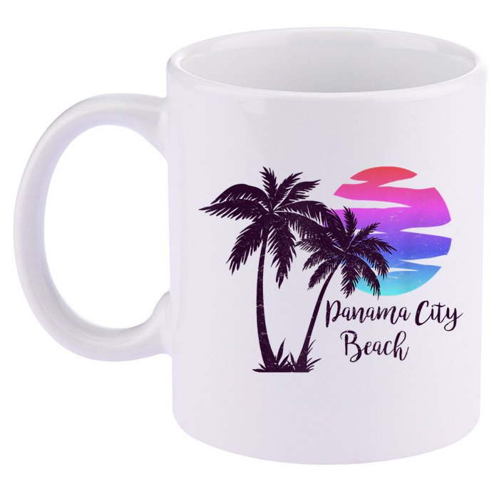 PANAMA CITY BEACH Florida Spring Break Vacation Honeymoon 11oz C Handle Ceramic Mug