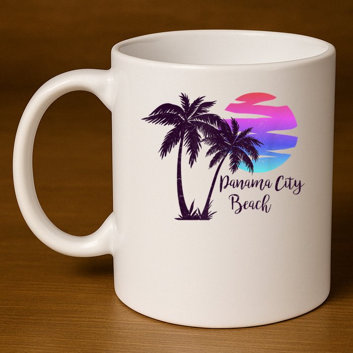 PANAMA CITY BEACH Florida Spring Break Vacation Honeymoon 11oz C Handle Ceramic Mug
