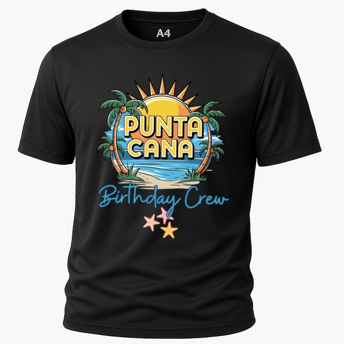 Punta Cana Birthday Crew Tropical Celebration Vibes Cooling Performance Crew T-Shirt
