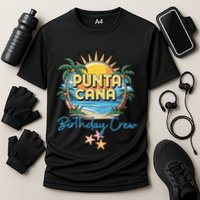 Punta Cana Birthday Crew Tropical Celebration Vibes Cooling Performance Crew T-Shirt