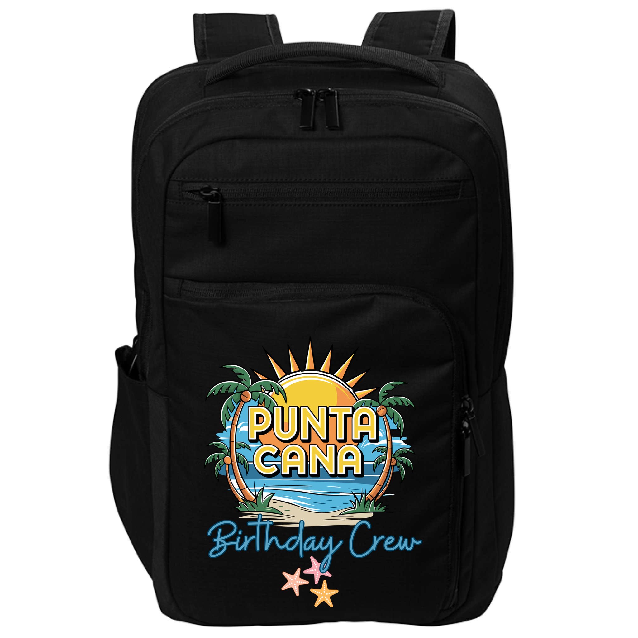 Punta Cana Birthday Crew Tropical Celebration Vibes Impact Tech Backpack