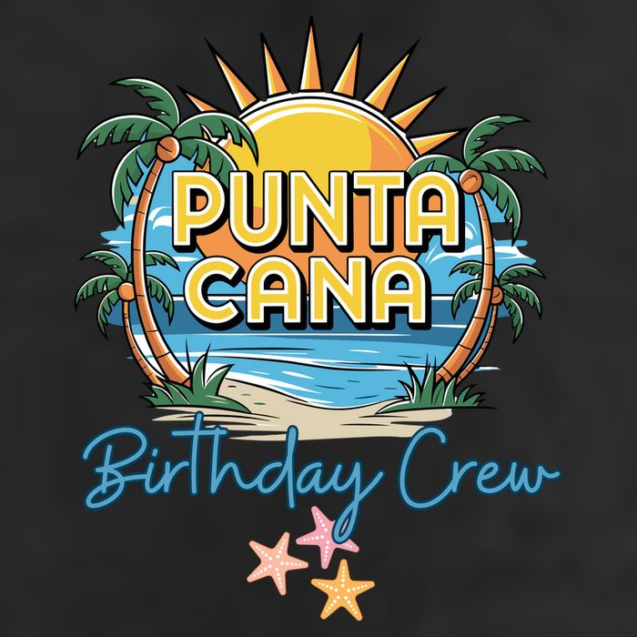Punta Cana Birthday Crew Tropical Celebration Vibes Adult Drive Performance Visor