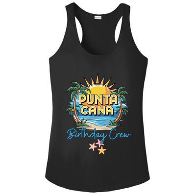 Punta Cana Birthday Crew Tropical Celebration Vibes Ladies PosiCharge Competitor Racerback Tank