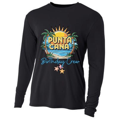 Punta Cana Birthday Crew Tropical Celebration Vibes Cooling Performance Long Sleeve Crew
