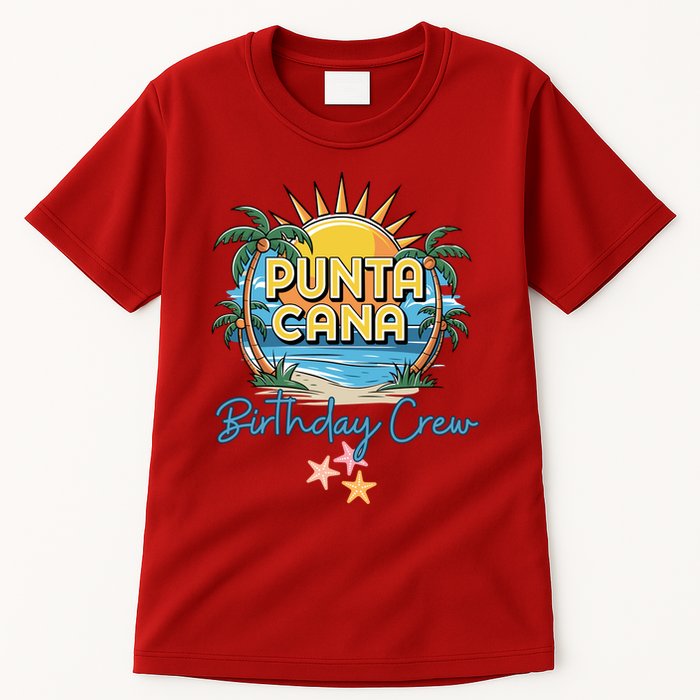 Punta Cana Birthday Crew Tropical Celebration Vibes Tall T-Shirt
