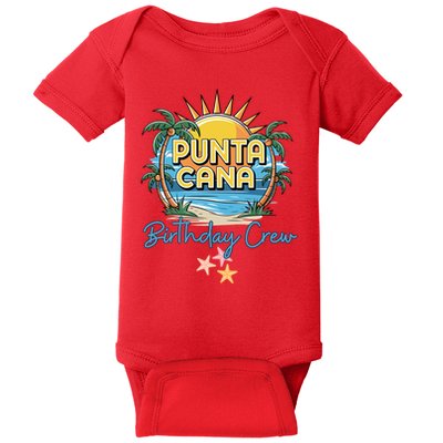 Punta Cana Birthday Crew Tropical Celebration Vibes Baby Bodysuit