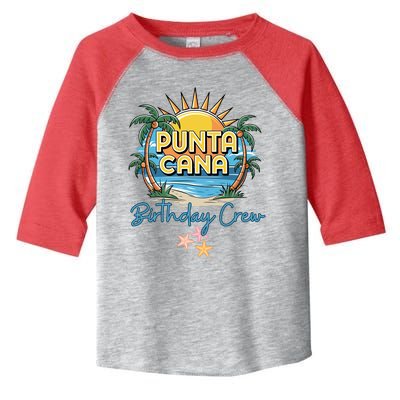 Punta Cana Birthday Crew Tropical Celebration Vibes Toddler Fine Jersey T-Shirt