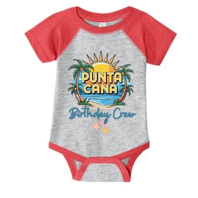 Punta Cana Birthday Crew Tropical Celebration Vibes Infant Baby Jersey Bodysuit