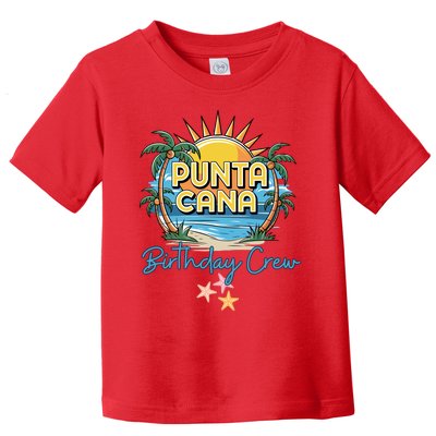 Punta Cana Birthday Crew Tropical Celebration Vibes Toddler T-Shirt