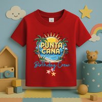 Punta Cana Birthday Crew Tropical Celebration Vibes Toddler T-Shirt