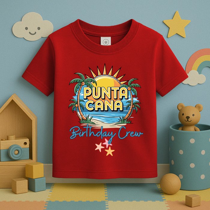 Punta Cana Birthday Crew Tropical Celebration Vibes Toddler T-Shirt