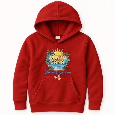 Punta Cana Birthday Crew Tropical Celebration Vibes Kids Hoodie