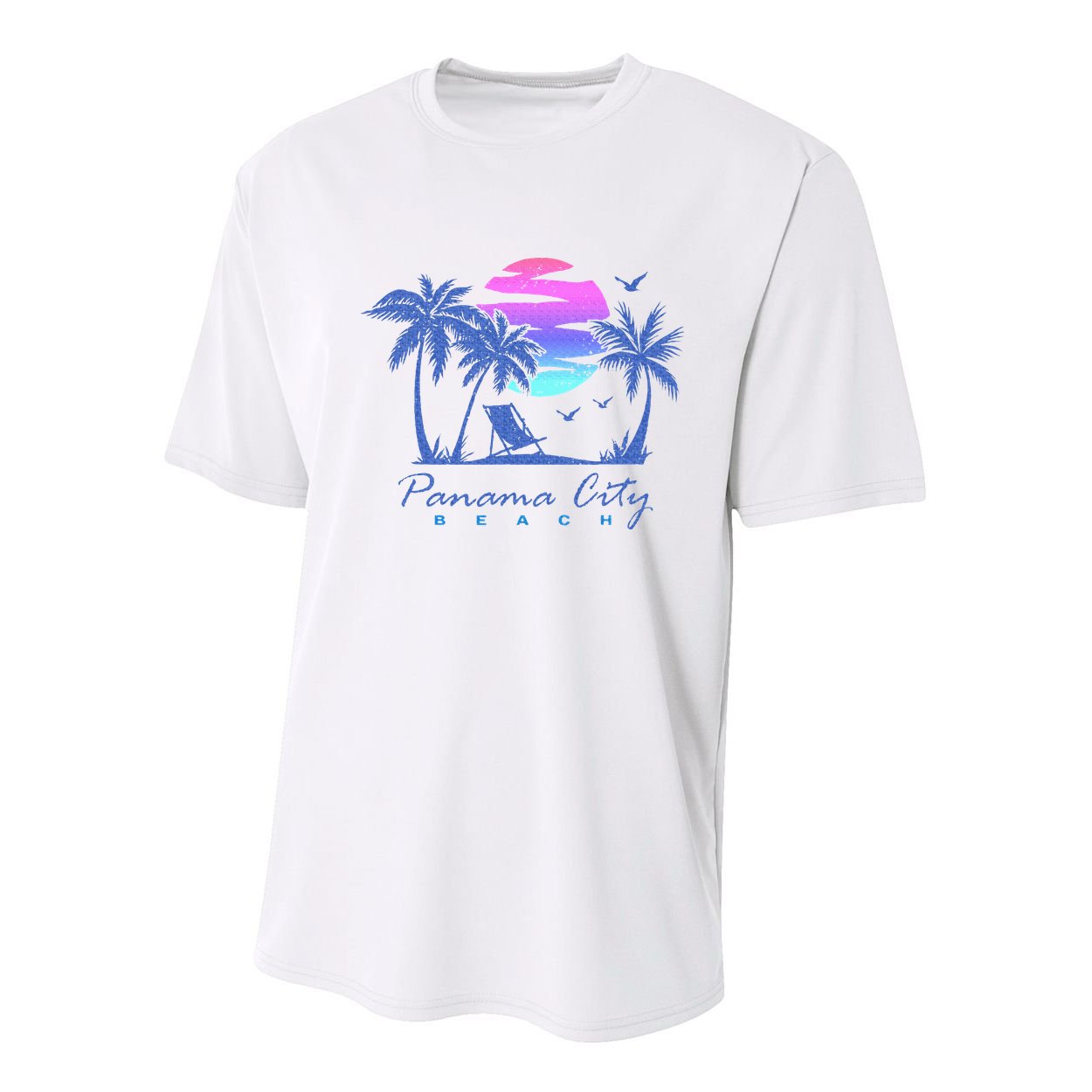 Panama City Beach Florida Vacation Trip Retro Vintage Sunset Youth Performance Sprint T-Shirt