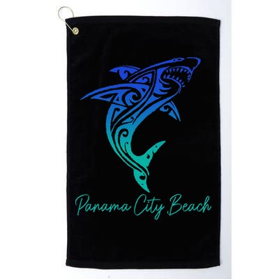 Panama City Beach FL Shark Scuba Diving Surfer Florida Surf Golf Towel
