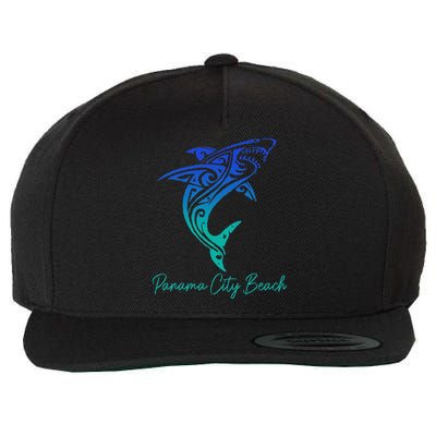 Panama City Beach FL Shark Scuba Diving Surfer Florida Surf Wool Snapback Cap