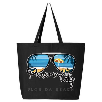 Panama City Beach Florida Palm Tree Sunglasses Souvenir 25L Jumbo Tote