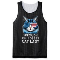 Proud Childless Cat Lady Usa Flag President 2024 Election Kamalaharris Mesh Reversible Basketball Jersey Tank