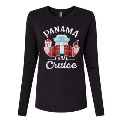 Panama Canal Cruise Funny Matching Gift Cruising Family Womens Cotton Relaxed Long Sleeve T-Shirt