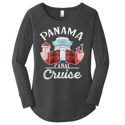 Panama Canal Cruise Funny Matching Gift Cruising Family Women's Perfect Tri Tunic Long Sleeve Shirt