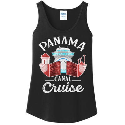 Panama Canal Cruise Funny Matching Gift Cruising Family Ladies Essential Tank