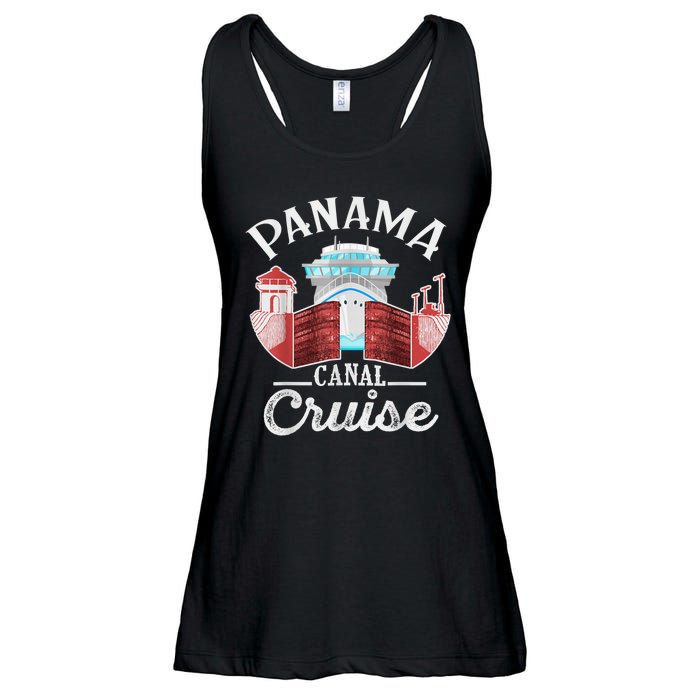 Panama Canal Cruise Funny Matching Gift Cruising Family Ladies Essential Flowy Tank