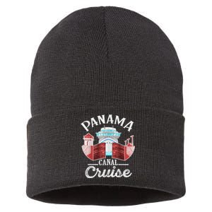 Panama Canal Cruise Funny Matching Gift Cruising Family Sustainable Knit Beanie