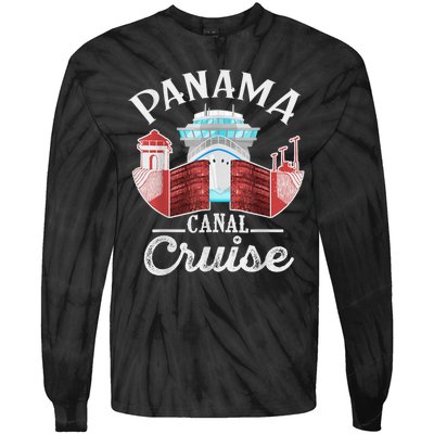 Panama Canal Cruise Funny Matching Gift Cruising Family Tie-Dye Long Sleeve Shirt