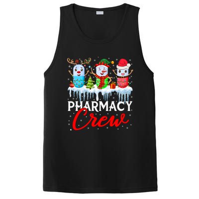 Pharmacy Crew Cute Xmas Lights Santa Reindeer Elf Pharmacist Great Gift PosiCharge Competitor Tank