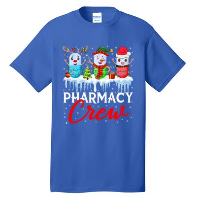 Pharmacy Crew Cute Xmas Lights Santa Reindeer Elf Pharmacist Great Gift Tall T-Shirt