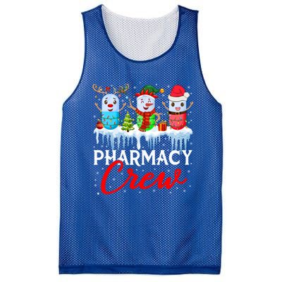 Pharmacy Crew Cute Xmas Lights Santa Reindeer Elf Pharmacist Great Gift Mesh Reversible Basketball Jersey Tank