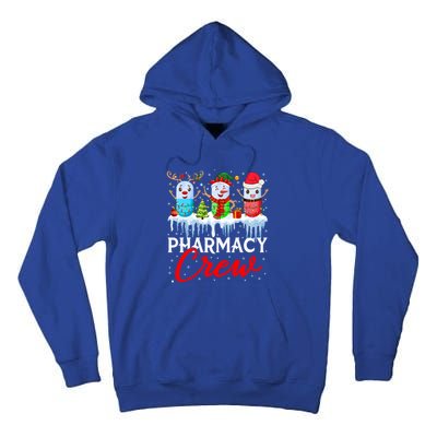 Pharmacy Crew Cute Xmas Lights Santa Reindeer Elf Pharmacist Great Gift Tall Hoodie