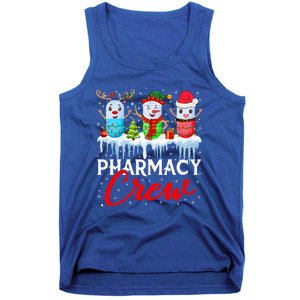 Pharmacy Crew Cute Xmas Lights Santa Reindeer Elf Pharmacist Great Gift Tank Top