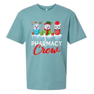 Pharmacy Crew Cute Xmas Lights Santa Reindeer Elf Pharmacist Great Gift Sueded Cloud Jersey T-Shirt