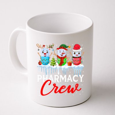 Pharmacy Crew Cute Xmas Lights Santa Reindeer Elf Pharmacist Great Gift Coffee Mug