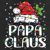 Papa Claus Christmas Lights Pajama Family Matching 11oz C Handle Ceramic Mug