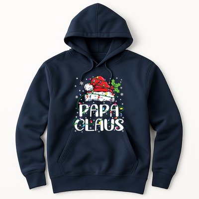 Papa Claus Christmas Lights Pajama Family Matching Hoodie
