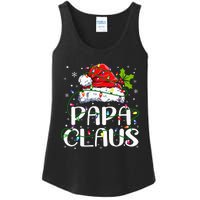 Papa Claus Christmas Lights Pajama Family Matching Ladies Essential Tank