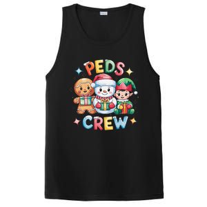 Peds Crew Christmas Pediatric Nurse Xmas Nursing Aide Group PosiCharge Competitor Tank