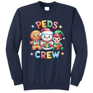 Peds Crew Christmas Pediatric Nurse Xmas Nursing Aide Group Sweatshirt