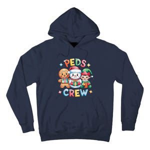 Peds Crew Christmas Pediatric Nurse Xmas Nursing Aide Group Tall Hoodie