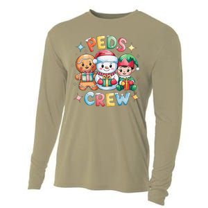 Peds Crew Christmas Pediatric Nurse Xmas Nursing Aide Group Cooling Performance Long Sleeve Crew