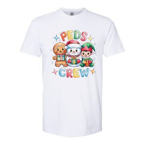 Peds Crew Christmas Pediatric Nurse Xmas Nursing Aide Group Softstyle CVC T-Shirt