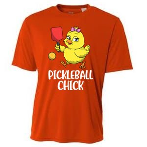 Pickleball Chick Cute Gift Cooling Performance Crew T-Shirt